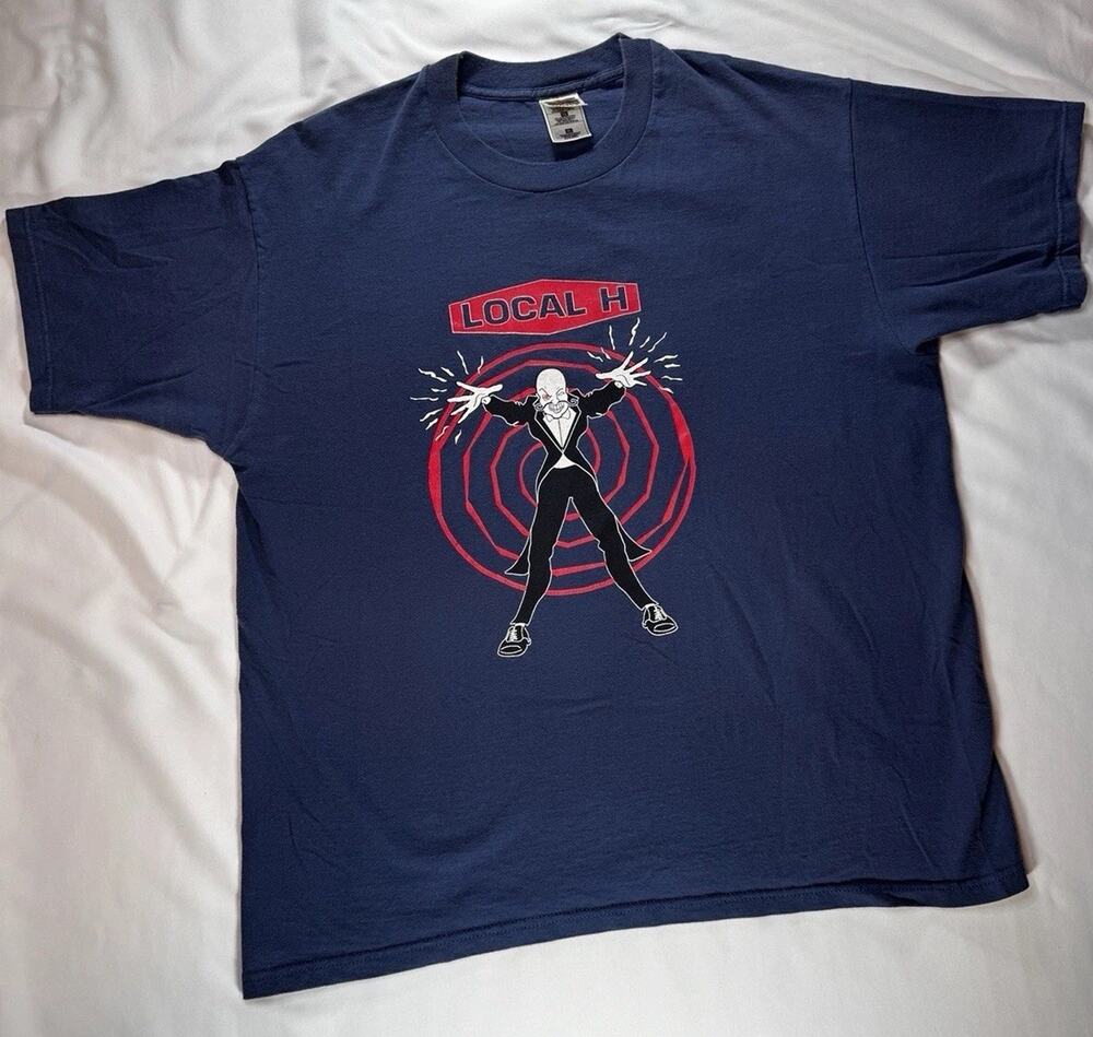 Vintage 1999 Local H Wear Our T-Shirts Now T Shirt XL Grunge Alt Rock Band